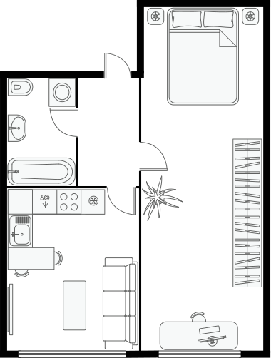 Studio Floorplan A